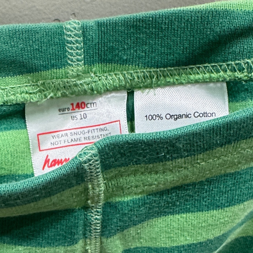 Hanna Andersson Green and Striped Kids pajamas- 2 sets- sz 10 Christmas - Picture 12 of 12
